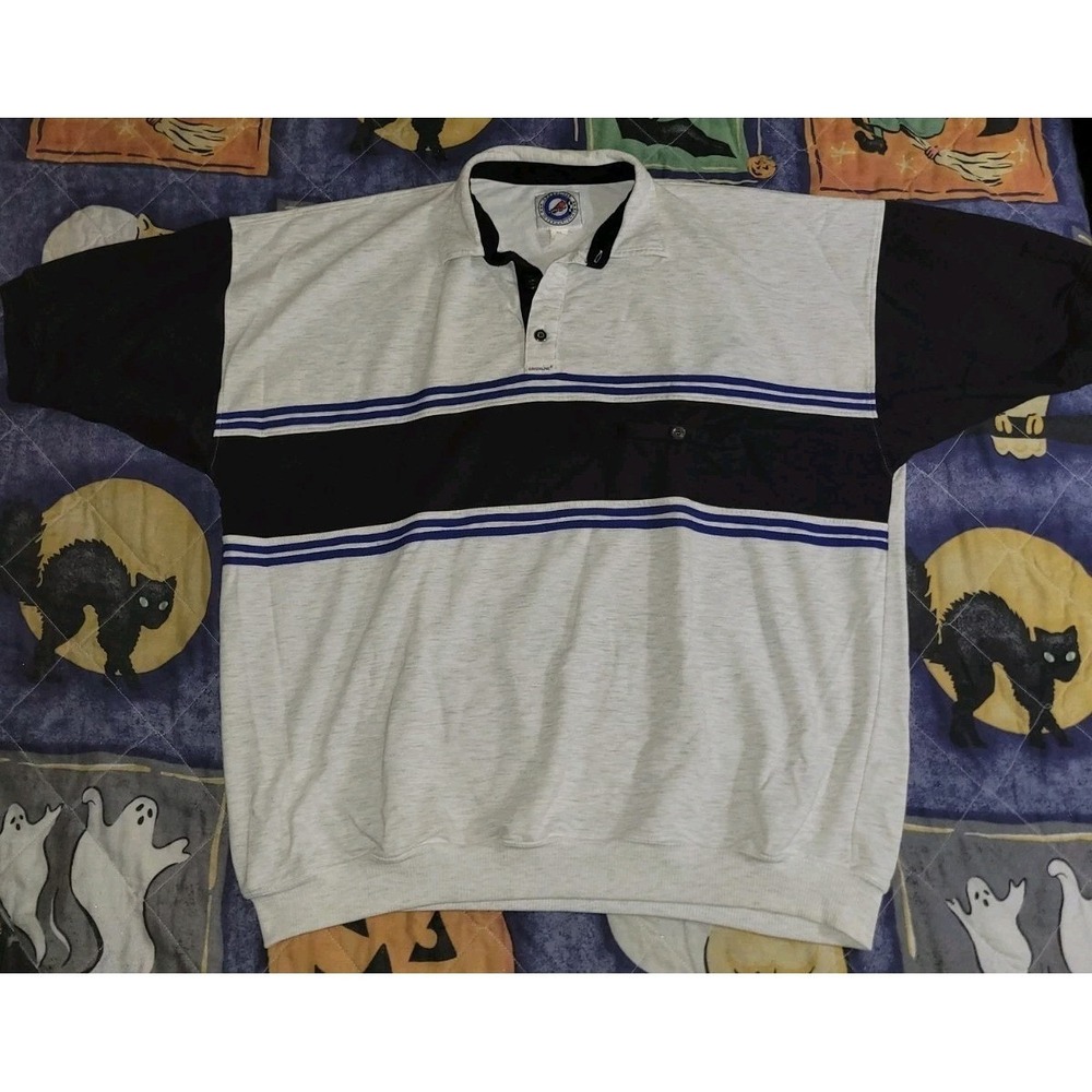 Vintage Greenline International Polo‎ Shirt Men's XL Tall Grandpa Tee 1980s